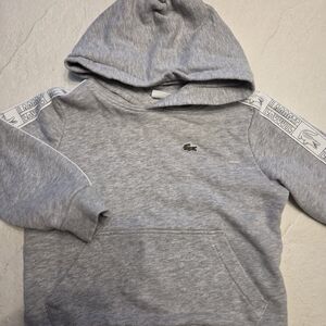 Lacoste Light Gray Hoodie with Logo